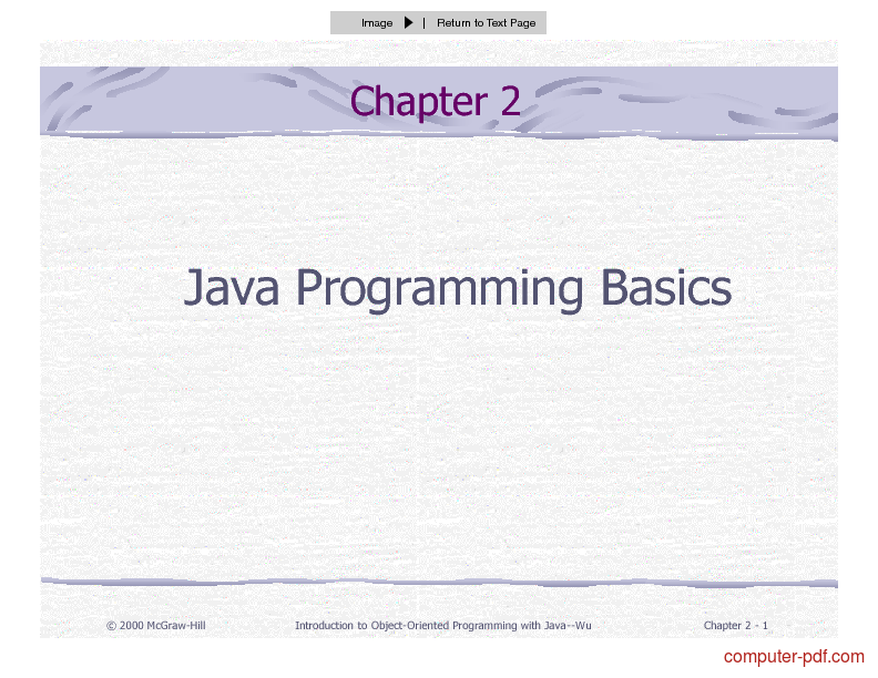 java basics for beginners